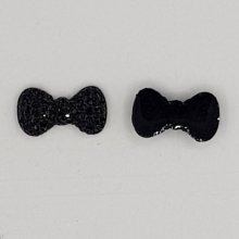 Charm Nó de fita preta N°13