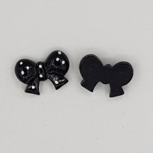 Pendente nó de fita preto n.º 15