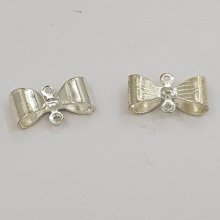 Charm gravata borboleta em prata N°19 Charm gravata borboleta fita