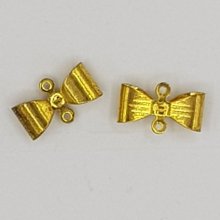 Laço de charme N°19 Laço de charme em metal dourado