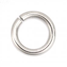 10 Anéis de junção abertos 09 mm Inox