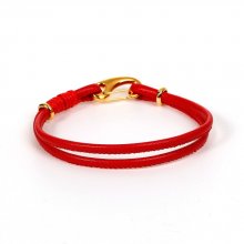 Pulseira Europeia Double Uni Vermelha