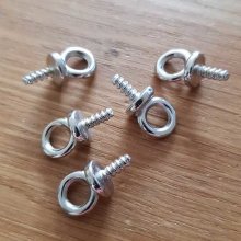 Fecho de cordão de PVC oco de 3 mm com parafuso