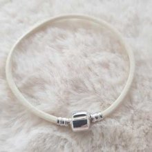 Pulseira de clipe europeia Plain 01 DE 15 A 23 CM Marfim