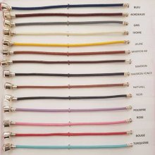 Pulseira de clipe europeu Plain 01 DE 15 A 23 CM Vermelho