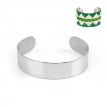Pulseira de punho em aço inoxidável de 15 mm N°04