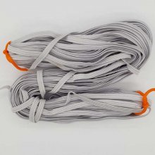 Máscara plana elástica 5 mm branca N°03 x 18,5 metros