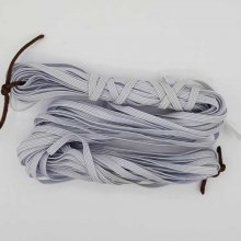 Máscara plana elástica 5 mm branca N°03 x 12 metros - 02
