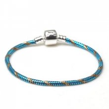 Pulseira de clipe europeu 19 cm Fecho liso N°27-01