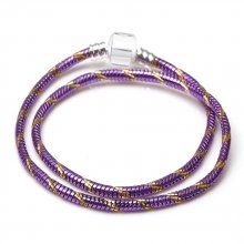 Pulseira de clipe europeu 17 cm Fecho liso N°28-02