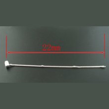 Pulseira de clipe europeu 22 cm Fecho liso Banhado a prata 925