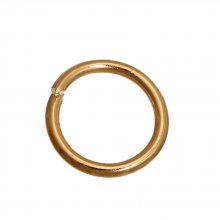 10 Anéis de Junção Abertos 06 mm 01 Banhado a Ouro 14K