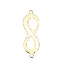 Conector do símbolo 'Infinity' em cobre banhado a ouro de 18k