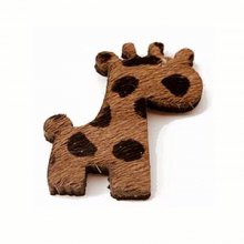 Pêlo de girafa castanho 26x34mm x 1