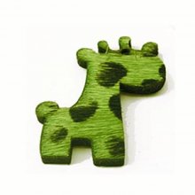 Pêlo de girafa verde 26x34mm x 1