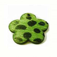 Flor de pêlo verde 30x30mm x 1
