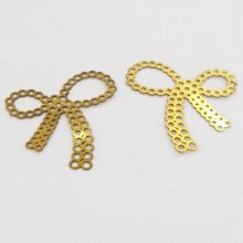 Laço de charme N°24 Laço de charme em metal dourado