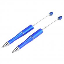Caneta decorativa com pérolas azul-cobalto para personalização x 1 unidade
