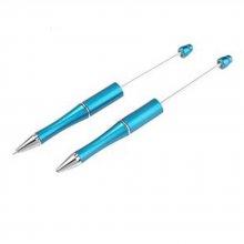 Caneta decorativa de pérolas verde-azul para personalização x 1 peça