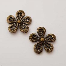 Charm Diversos N°010 Flor de bronze