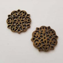 Charm Diversos N°014 Flor de bronze