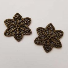 Charm Diversos N°015 Flor de bronze
