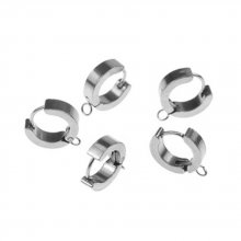 Suporte para brincos crioulo em aço inoxidável N°04 x 1 par