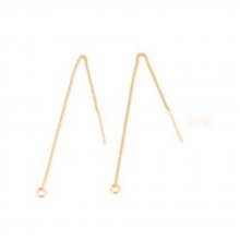 Suporte para brincos N°27-02 Corrente banhada a ouro 18K