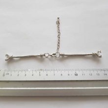 Pulseira de corrente com mostrador de relógio de estilo europeu com fecho de mosquetão 6 X 7,5 Cm