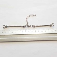 Pulseira de corrente com mostrador de relógio de estilo europeu com fecho de lagosta 7 X 8,5 cm
