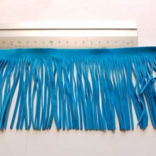 Franja de camurça com 10 cm de largura Turquesa