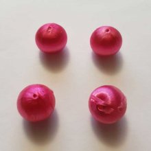 Conta de arame tecida 15 mm cor-de-rosa