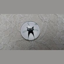 cabochão de vidro redondo 10mm cat 018