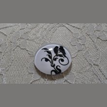 cabochão de vidro redondo 20mm aves 022 