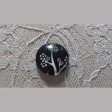 cabochão de vidro redondo 20mm aves 020 