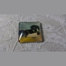 cabochão de vidro quadrado 30mm 029 