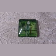 cabochão de vidro quadrado 30mm 026 