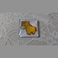cabochão de vidro quadrado 30mm 012 