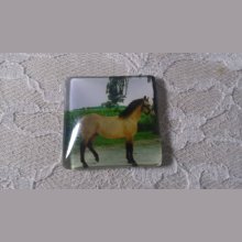 Cabochão de vidro quadrado 30mm 007 