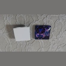 cabochão de vidro quadrado 25mm 034 
