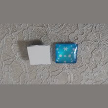 cabochão de vidro quadrado 25mm 024 