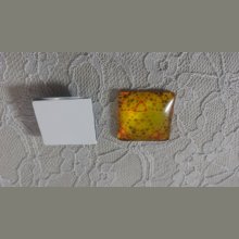 cabochão de vidro quadrado 25mm 016 
