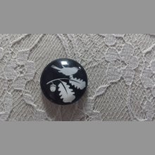 cabochão de vidro redondo 20mm aves 005 