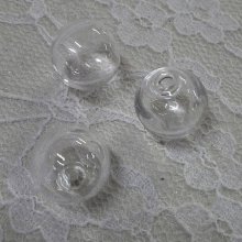 Bolas de vidro redondas 16mm 10 peças para encher