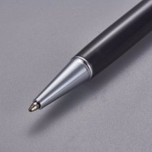 Caneta para decoração de missangas tubo vazio para personalizar prata preta x 1 peça