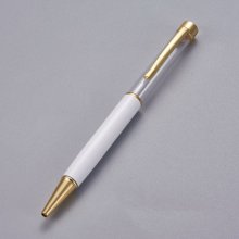 Caneta para decoração de missangas tubo vazio para personalizar ouro branco x 1 peça