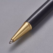 Caneta para decoração de missangas tubo vazio para personalizar preto dourado x 1 peça