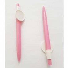 Caneta cor-de-rosa com suporte para cabochão 25 mm