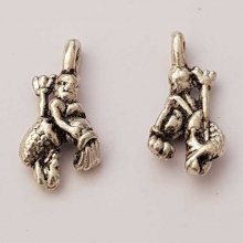 Aquário Signo do Zodíaco Charm Prata Metal N°01