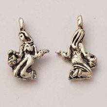 Pendente do signo do zodíaco Virgem em metal prateado N°01